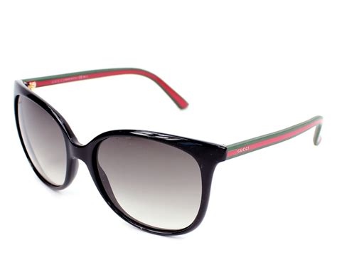 gucci gg 3649 s sunglasses|Gucci Black GG 3649/S 51N/YR W/ Red and Green Web Arms W .